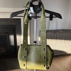 Tokyo Turnlock Olive Green Handbag
